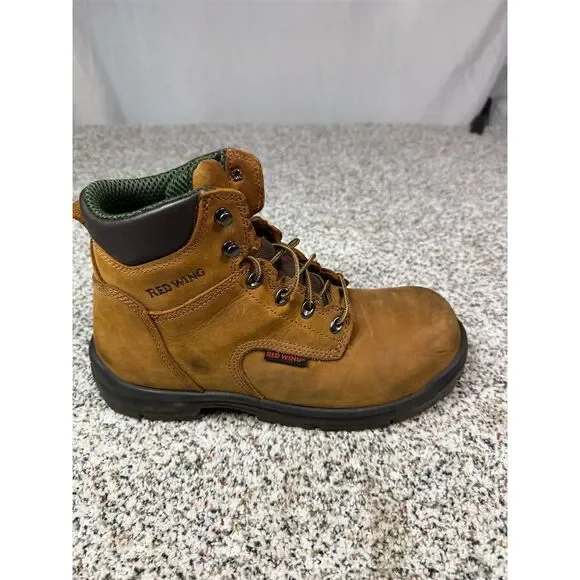 Red Wing Men's King Toe Work Boots Brown Steel Toe Size 9.5 Waterproof - Picture 5 of 11